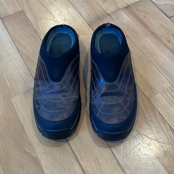 Teva Womens 9 slip on leather mules shoes - Picture 1 of 5